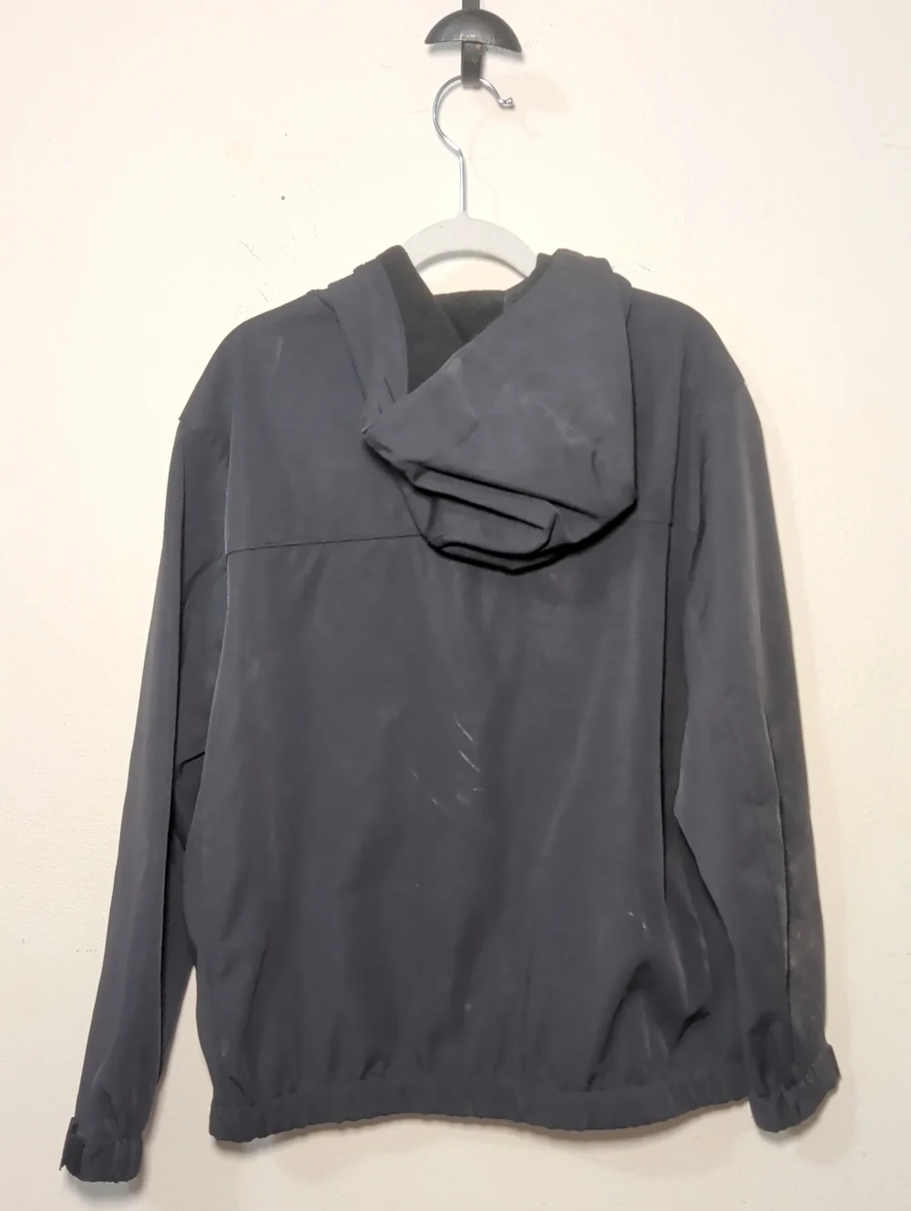 Zara Kids Water Repellent Technical Jacket Black Utility Gorpcore Boys Size 9-10